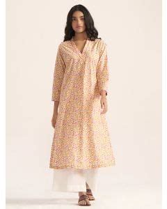 Buy Designer Hand Block Printed Kurtas for Women | The Loom