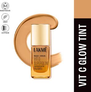 Lakmé Makeup+Skincare VitC Superglow Skin Perfecting Tint Neutral Almon ...