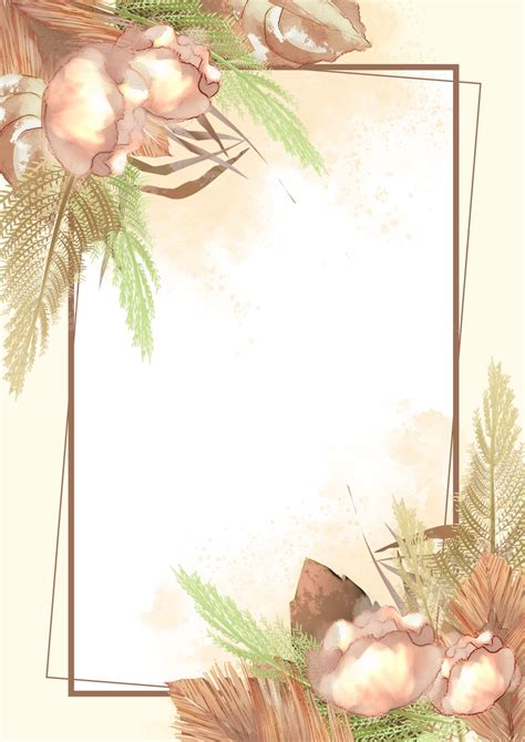 Wedding Flower Page Border