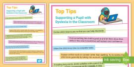 Strategies to Support Dyslexia in the Classroom Poster