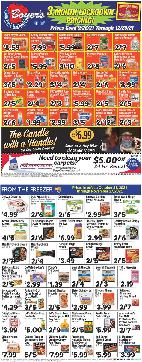 Boyer's Food Markets Ad Circular - 10/31 - 11/27/2021 | Rabato