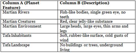 The Diary of a Space Traveller Class 7 Worksheet English Oxford