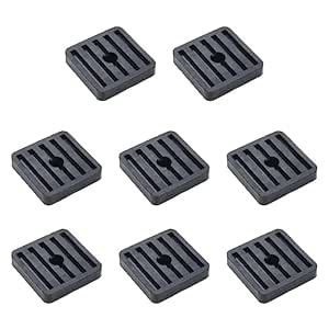 Pastlla 8 Pcs Rubber Isolator Pads Shock Absorber Anti-Vibration Pads ...