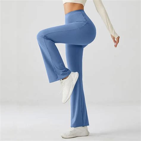 Ocean Blue Luxe High Rise Flare Yoga Pants – XFyt
