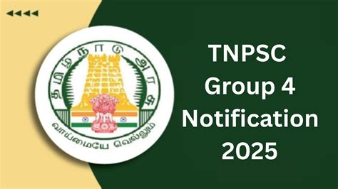 TNPSC Group 4 Notification 2025 Out, Apply Online For 3935 Posts