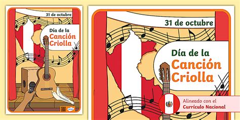 Afiche de la Canción Criolla para niños | Twinkl Perú