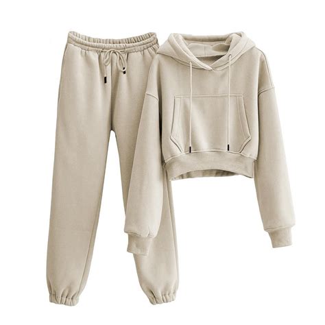 TAQCUX Womens Sweatsuits Fleece Lined Jogger Sweatpants and Hoodies 2 ...