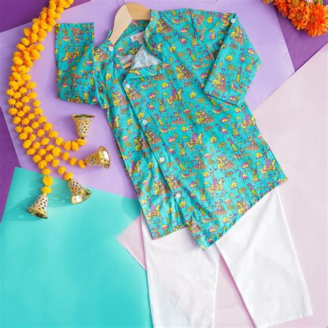 Unisex Button Kurta - Flok Art – Joeykare