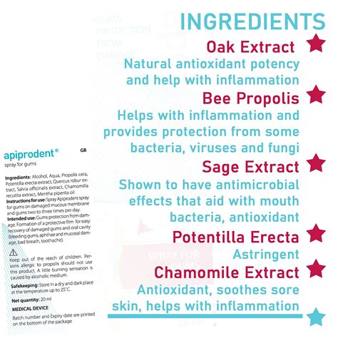 Apiprodent Spray - Helps Protect and Recovery of Damages Gums and Oral ...