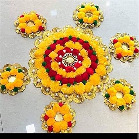 Buy Sanvatsar Home Decorative Rangoli Set of 7 Online at Low Prices in ...