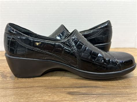 Clarks Bendables Black Patent Leather Womens Shoes Si… - Gem