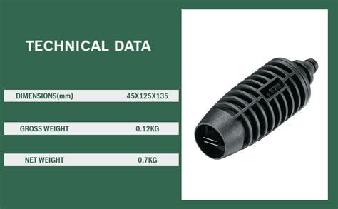 BOSCH Variable Fan Jet Nozzle, Max Pressure- 140 Bar, Easily Connect to ...