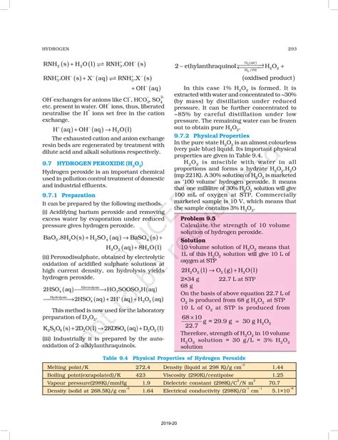 Hydrogen - NCERT Book of Class 11 Chemistry Part II