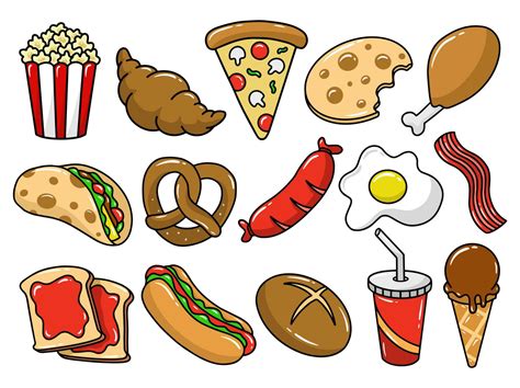 Hand Drawn Clip art Food Illustration 24277087 Vector Art at Vecteezy