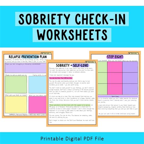 Emotional Sobriety Worksheets PDF (Part 1) - Worksheets Library