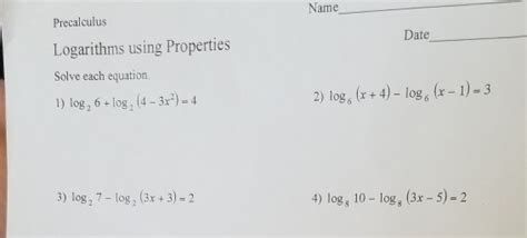 Image result for Precalculus Logarithms
