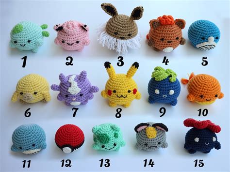 Image result for Mini Pokemon Crochet Patterns