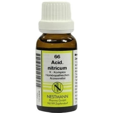 ACIDUM NITRICUM K KOMPLEX NR.66 DILUTION, 20 ML schon ab 6.93 EUR, PZN ...