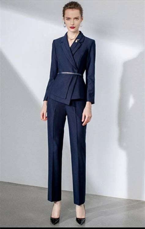 Navy Blue Pants Suit Women's at Joyce Sargent blog