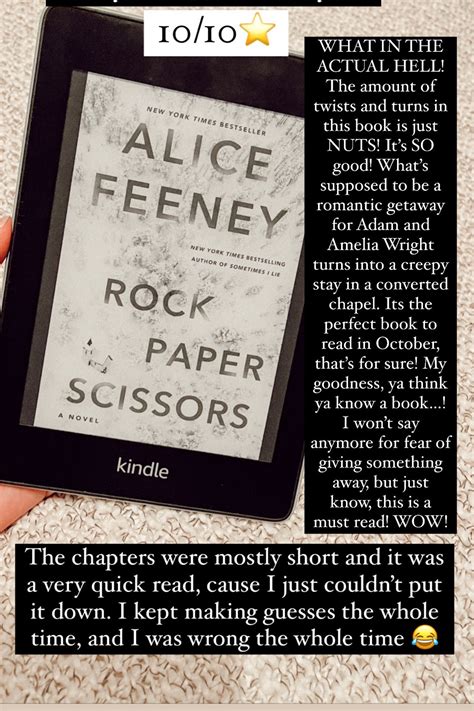 Rock Paper Scissors: A Novel curated on LTK | Book club books ...