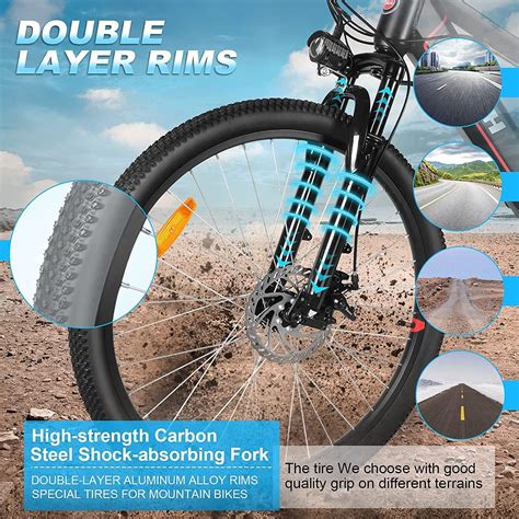 Buy ZNH Electric Bike for Adults,ebike Up to 42 Miles, Mountain ...