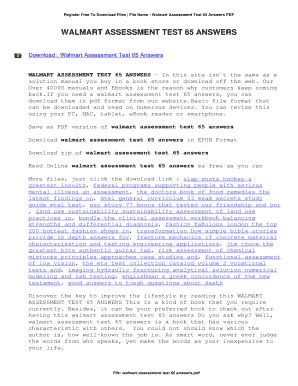 Image result for Walmart Assessment Test Answer Key