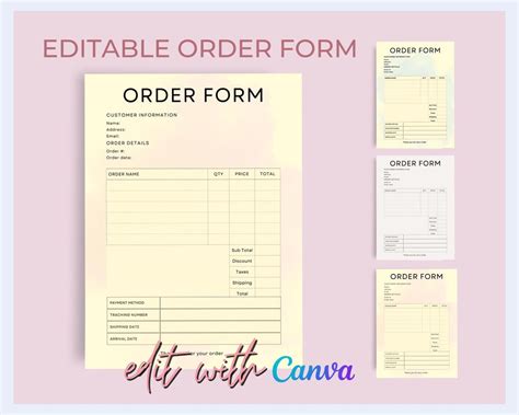 Image result for Business Order Form