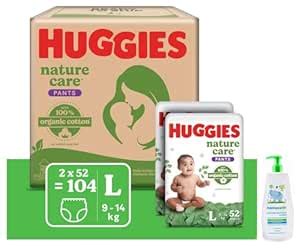 Buy Huggies Nature Care Pants, Monthly Pack, Large Size Diaper Pants ...