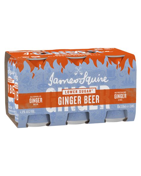Buy James Squire Lower Sugar Ginger Beer Cans 330ml online with (same ...