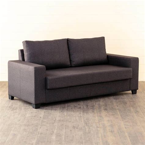 Buy (Refurbished) Helios Mendoza Fabric 3-Seater Sofa - Brown from ...