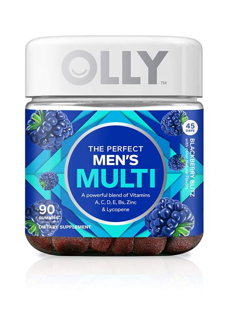 OLLY Men's Multivitamin Gummy, Overall Health and Immune Support ...