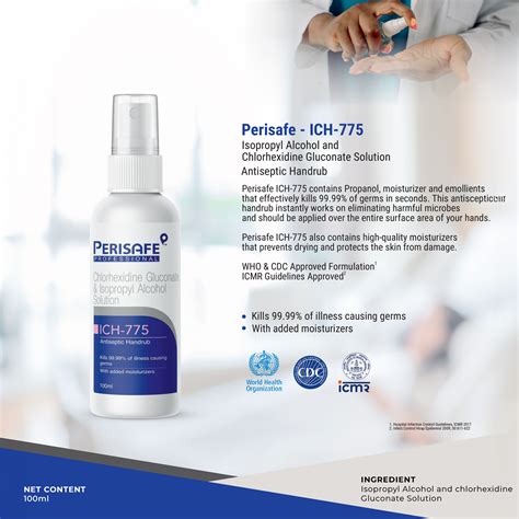 Perisafe Professional ICH 775 - Isopropyl Alcohol & Chlorhexidine Gluc