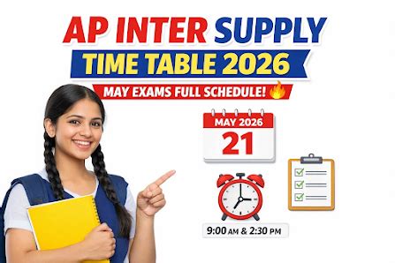 AP Inter Supplementary Time Table 2026