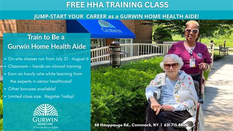 Free Paid Home Health Aide (HHA) Training at Gurwin! | Gurwin Healthcare