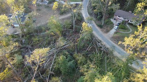 A bird's eye view of Hurricane Helene damage in Augusta area