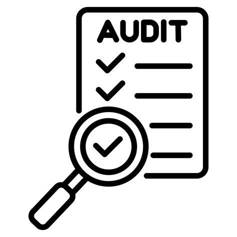 Compliance Audit Icon line vector illustration 35389135 Vector Art at ...