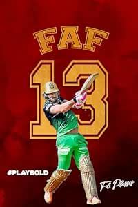 MerchnTales Faf Du Plessis Framed Poster For RCB Fan | Sports Poster ...