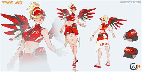 mercy and lifeguard mercy (overwatch and 1 more) drawn by kai_chang ...