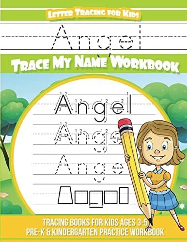 Angel Letter Tracing for Kids Trace my Name Workbook: Tracing Books for ...