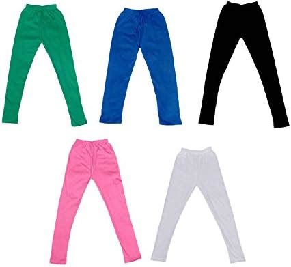 IndiWeaves Girls Cotton Leggings Pack of 5 : Amazon.in: Fashion