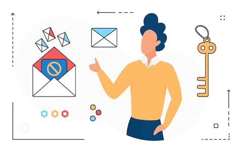 Fraudulent email receiving malicious emails over internet | Premium Vector