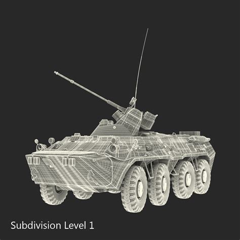Amphibious Armoured Personnel Carrier BTR 80A Rigged 3D | 3D Molier ...