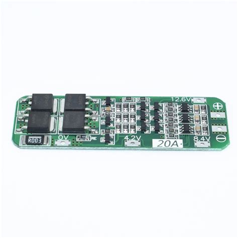 CentIoT - 3S 20A 12.6V Battery Charging Module PCB BMS Protection Board ...