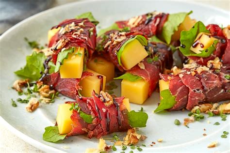A Recipe for Bresaola & arugula cheese fingers | Frico