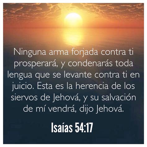 Isaías 54:17 - Versículo de la Biblia