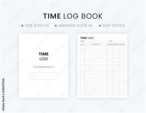 Image result for Time Log Notebook Example