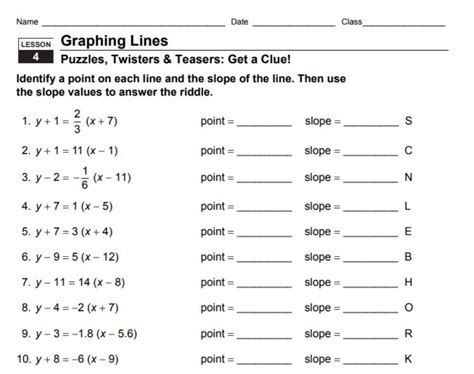 Point-Slope Form Practice Problems 的图像结果