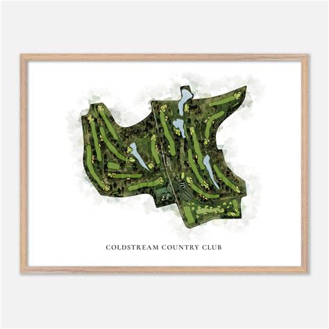 Coldstream Country Club in Cincinnati, Ohio - Classic Watercolor Map ...
