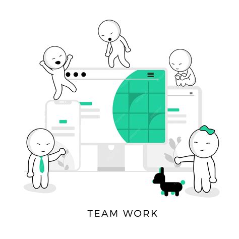 IT Team Vector Image 的图像结果