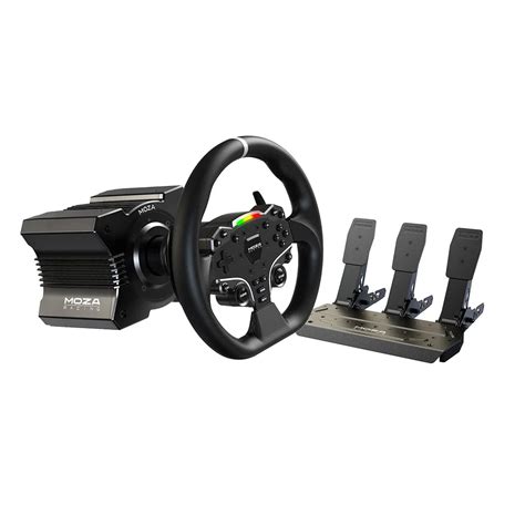 MOZA R5 RACING BUNDLE FOR PC, R5 WHEELBASE, ES STEERING WHEEL, SR-P LI ...